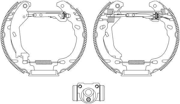 HELLA PAGID 8DB 355 005-261 Brake Shoe Set