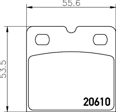 Brake Pad Set, disc parking brake HELLA PAGID 8DB 355 005-301