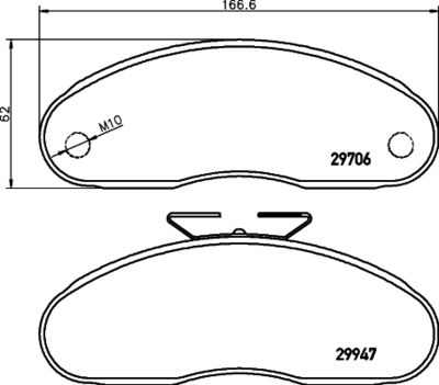 Brake Pad Set, disc brake HELLA PAGID 8DB 355 005-321