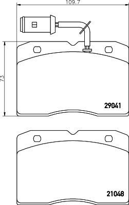 HELLA PAGID 8DB 355 005-481 Brake Pad Set, disc brake