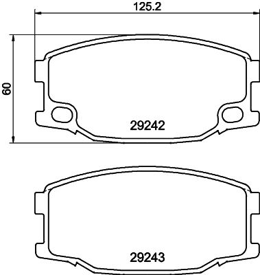 HELLA PAGID 8DB 355 005-571 Brake Pad Set, disc brake