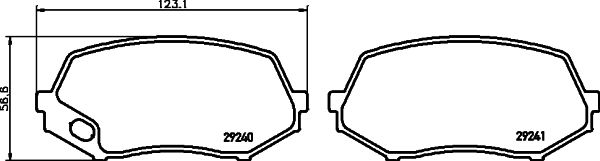 HELLA PAGID 8DB 355 005-591 Brake Pad Set, disc brake