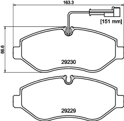 Brake Pad Set, disc brake HELLA PAGID 8DB 355 005-611