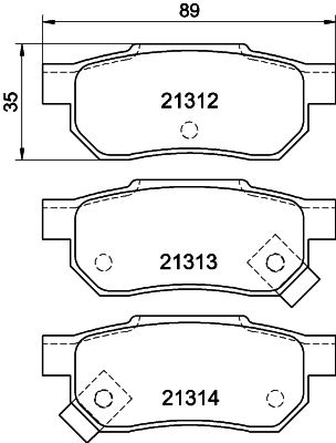 HELLA PAGID 8DB 355 005-731 Brake Pad Set, disc brake