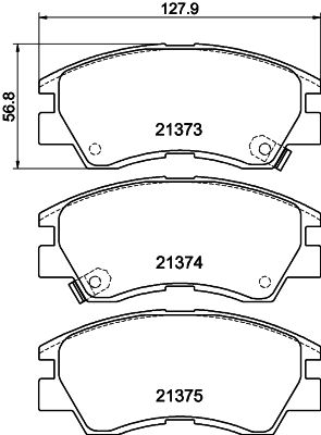 Brake Pad Set, disc brake HELLA PAGID 8DB 355 005-781