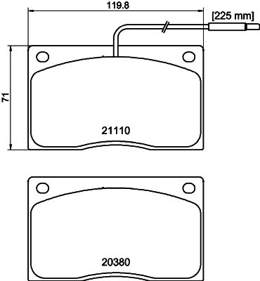 HELLA PAGID 8DB 355 005-931 Brake Pad Set, disc brake