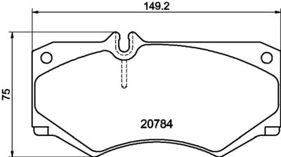 Brake Pad Set, disc brake HELLA PAGID 8DB 355 006-061