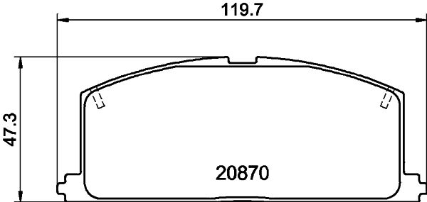 HELLA PAGID 8DB 355 006-091 Brake Pad Set, disc brake