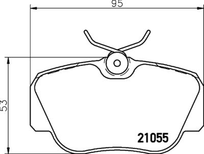 Brake Pad Set, disc brake HELLA PAGID 8DB 355 006-181