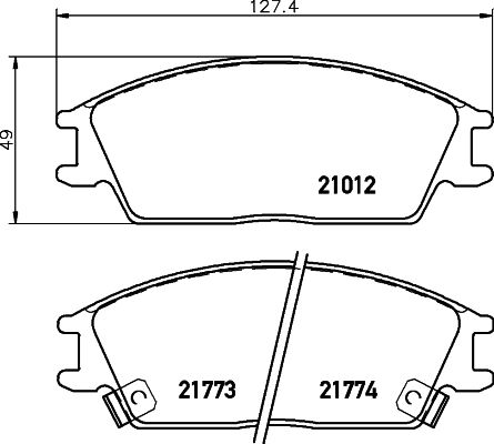 HELLA PAGID 8DB 355 006-271 Brake Pad Set, disc brake