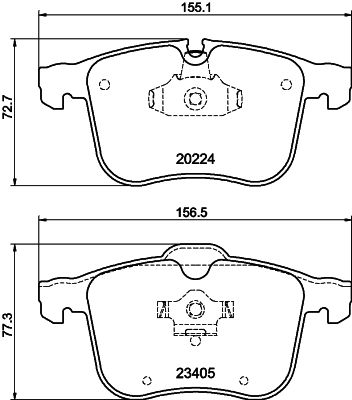 HELLA PAGID 8DB 355 006-561 Brake Pad Set, disc brake