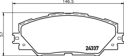 Brake Pad Set, disc brake HELLA PAGID 8DB 355 006-871