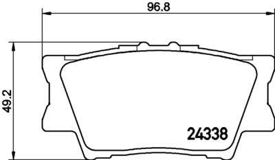 Brake Pad Set, disc brake HELLA PAGID 8DB 355 006-881