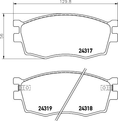 HELLA PAGID 8DB 355 006-951 Brake Pad Set, disc brake