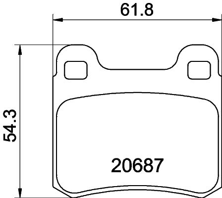 HELLA PAGID 8DB 355 007-321 Brake Pad Set, disc brake