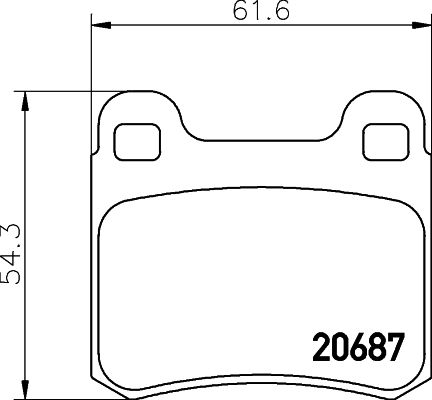 HELLA PAGID 8DB 355 007-351 Brake Pad Set, disc brake