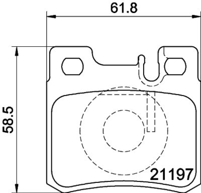 Brake Pad Set, disc brake HELLA PAGID 8DB 355 007-361