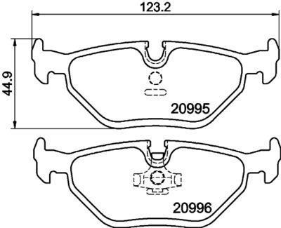 Brake Pad Set, disc brake HELLA PAGID 8DB 355 007-421