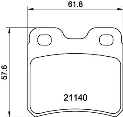 Brake Pad Set, disc brake HELLA PAGID 8DB 355 007-451