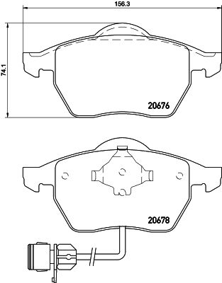 Brake Pad Set, disc brake HELLA PAGID 8DB 355 007-461