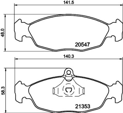 Brake Pad Set, disc brake HELLA PAGID 8DB 355 007-531