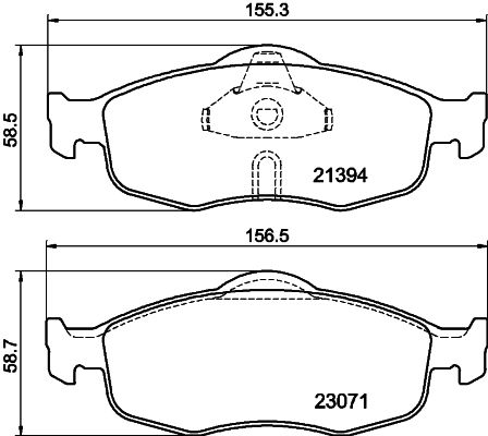 HELLA PAGID 8DB 355 007-641 Brake Pad Set, disc brake