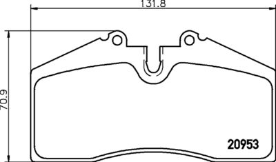 Brake Pad Set, disc brake HELLA PAGID 8DB 355 007-701