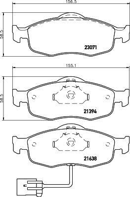 Brake Pad Set, disc brake HELLA PAGID 8DB 355 007-751