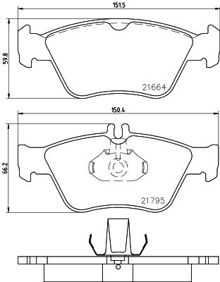 Brake Pad Set, disc brake HELLA PAGID 8DB 355 007-831