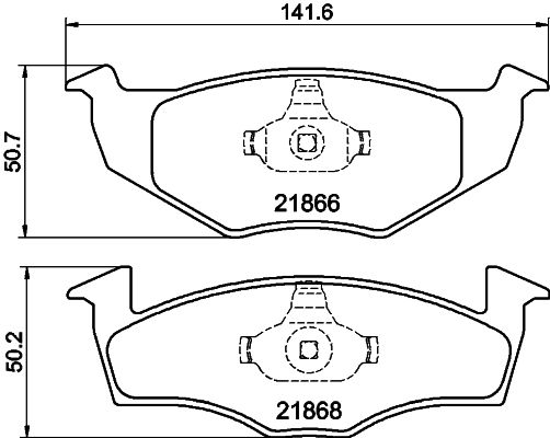 HELLA PAGID 8DB 355 007-891 Brake Pad Set, disc brake