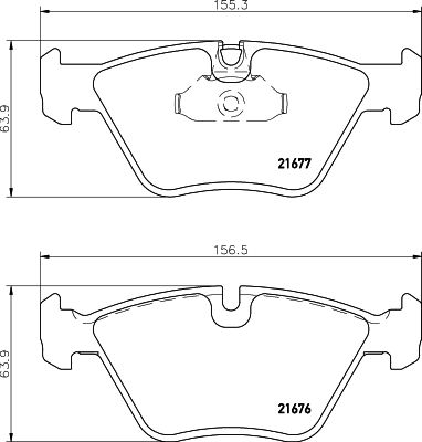 HELLA PAGID 8DB 355 007-961 Brake Pad Set, disc brake