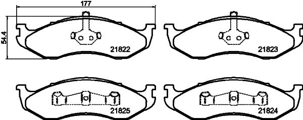 HELLA PAGID 8DB 355 008-231 Brake Pad Set, disc brake