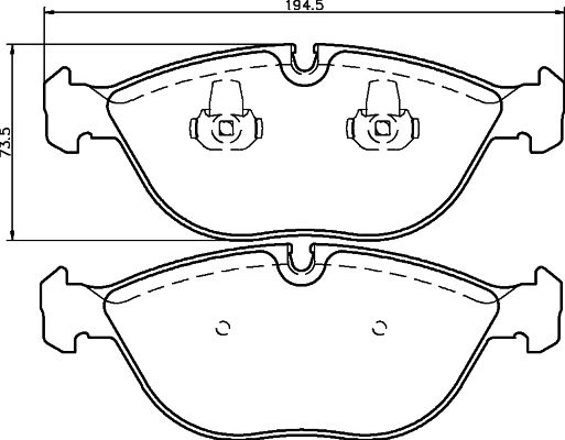 HELLA PAGID 8DB 355 008-261 Brake Pad Set, disc brake