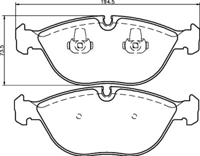 Brake Pad Set, disc brake HELLA PAGID 8DB 355 008-261