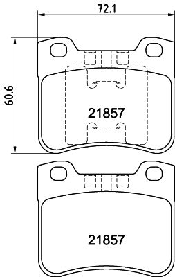 Brake Pad Set, disc brake HELLA PAGID 8DB 355 008-301