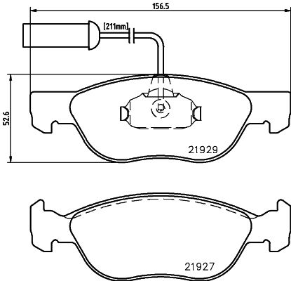 HELLA PAGID 8DB 355 008-321 Brake Pad Set, disc brake