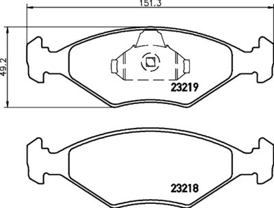 Brake Pad Set, disc brake HELLA PAGID 8DB 355 008-381