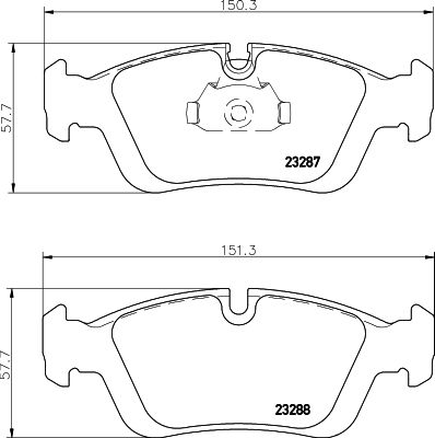 HELLA PAGID 8DB 355 008-741 Brake Pad Set, disc brake