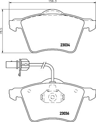 HELLA PAGID 8DB 355 008-771 Brake Pad Set, disc brake