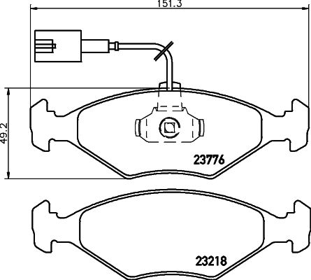 HELLA PAGID 8DB 355 008-811 Brake Pad Set, disc brake