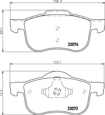 HELLA PAGID 8DB 355 008-851 Brake Pad Set, disc brake