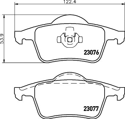 HELLA PAGID 8DB 355 008-871 Brake Pad Set, disc brake