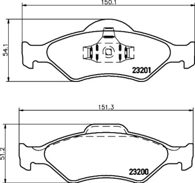 Brake Pad Set, disc brake HELLA PAGID 8DB 355 008-891