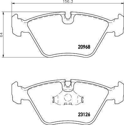 Brake Pad Set, disc brake HELLA PAGID 8DB 355 008-971