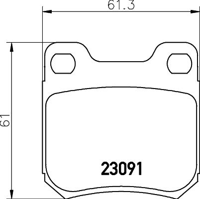 HELLA PAGID 8DB 355 009-041 Brake Pad Set, disc brake