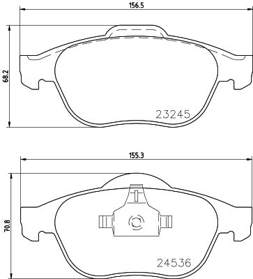 HELLA PAGID 8DB 355 009-101 Brake Pad Set, disc brake