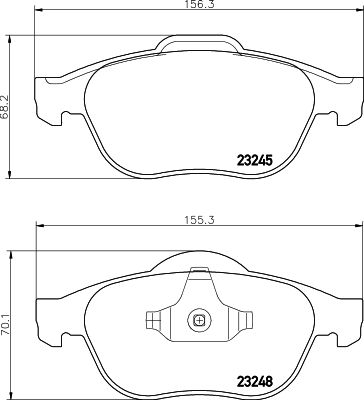 HELLA PAGID 8DB 355 009-111 Brake Pad Set, disc brake