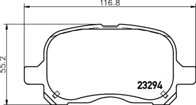 Brake Pad Set, disc brake HELLA PAGID 8DB 355 009-251