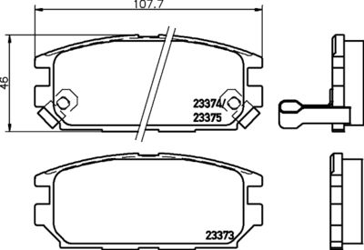 Brake Pad Set, disc brake HELLA PAGID 8DB 355 009-291