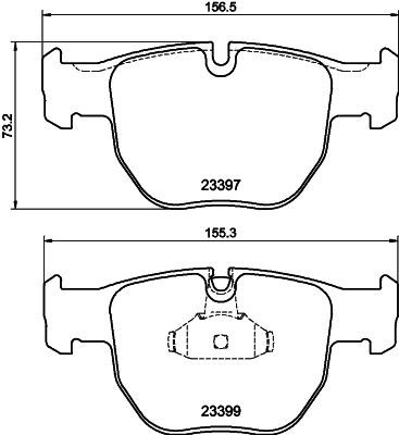 HELLA PAGID 8DB 355 009-301 Brake Pad Set, disc brake